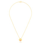 Collier Patte de Chat petit modèle en or blanc 18 carats et pierres précieuses au choix