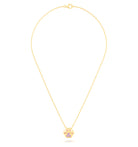 Collier Patte de Chat petit modèle en or blanc 18 carats et pierres précieuses au choix