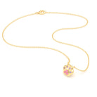 Collier Patte de Chat petit modèle en or blanc 18 carats et pierres précieuses au choix