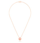 Collier Patte de Chat petit modèle en or rose 18 carats et pierres précieuses au choix