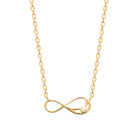 Collier pendentif infini zircons en plaqué or