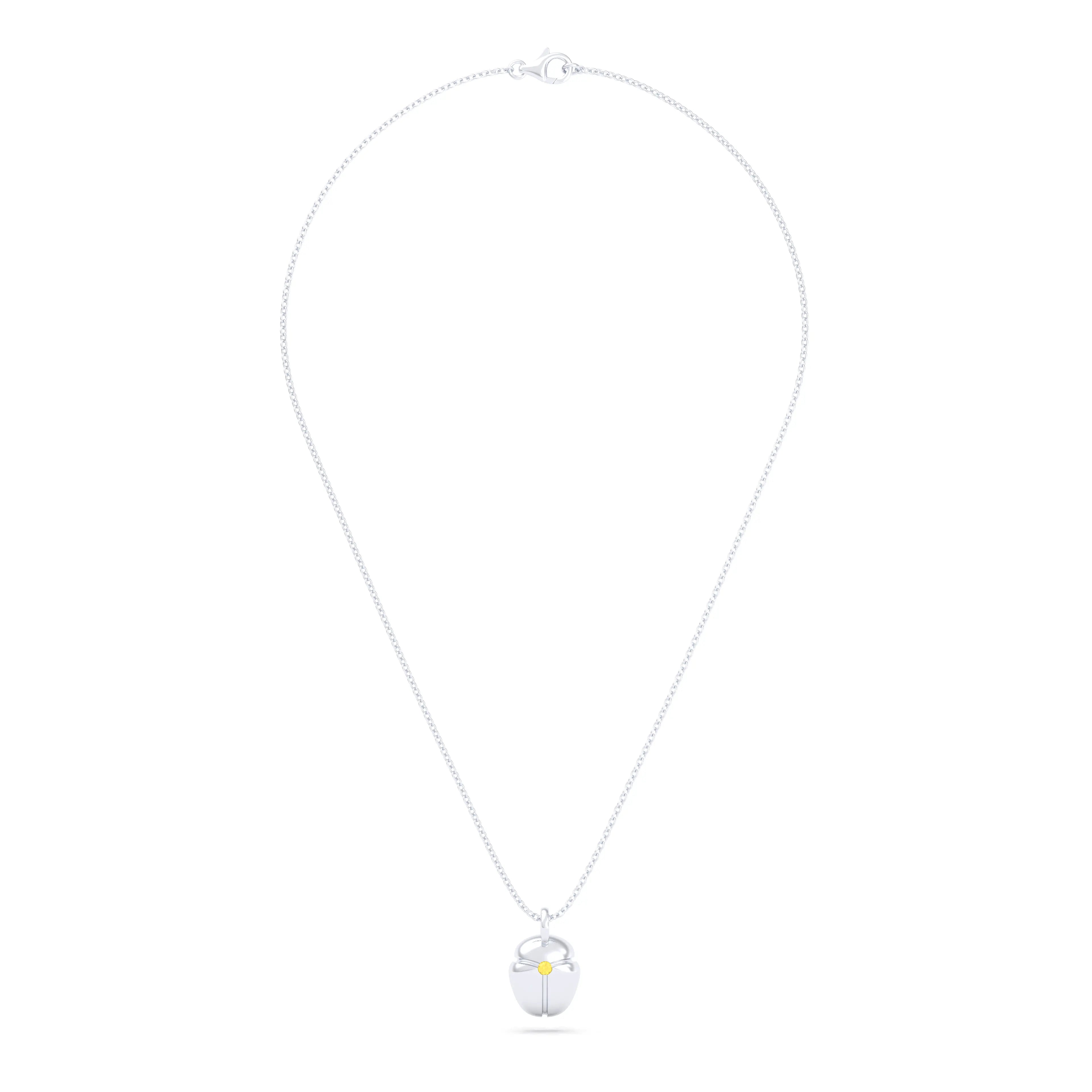 Collier Scarabée en argent et pierre sur mesure