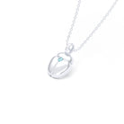Collier Scarabée en argent et pierre sur mesure Topaze