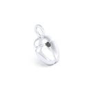 Collier Scarabée en or blanc 18 carats, pierre précieuse au choix Diamant noir Pendentif seul