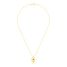 Collier Scarabée en or jaune 18 carats, pierre précieuse au choix