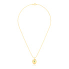 Collier Scarabée en or jaune 18 carats, pierre précieuse au choix