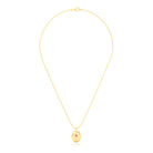 Collier Scarabée en or jaune 18 carats, pierre précieuse au choix