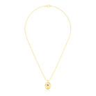 Collier Scarabée en or jaune 18 carats, pierre précieuse au choix