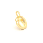 Collier Scarabée en or jaune 18 carats, pierre précieuse au choix Saphir jaune Pendentif seul