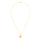 Collier Scarabée en or jaune 18 carats, pierre précieuse au choix
