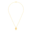 Collier Scarabée en or jaune 18 carats, pierre précieuse au choix