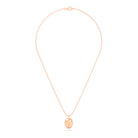 Collier Scarabée en or rose 18 carats, pierre précieuse au choix