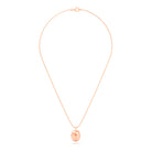 Collier Scarabée en or rose 18 carats, pierre précieuse au choix
