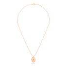 Collier Scarabée en or rose 18 carats, pierre précieuse au choix