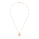 Collier Scarabée en or rose 18 carats, pierre précieuse au choix