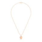 Collier Scarabée en or rose 18 carats, pierre précieuse au choix