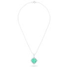 Collier Solène en argent 950, pendentif pierre fine taille pain de sucre