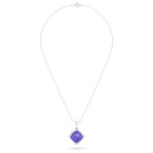 Collier Solène en argent 950, pendentif pierre fine taille pain de sucre