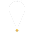 Collier Solène en argent 950, pendentif pierre fine taille pain de sucre