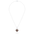 Collier Solène en argent 950, pendentif pierre fine taille pain de sucre