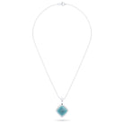 Collier Solène en argent 950, pendentif pierre fine taille pain de sucre