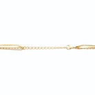Collier triple rang chaîne serpent et grain de riz en acier doré