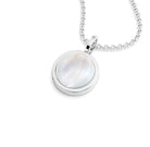 collier noe femme en argent avec cabochon  nacre blanche