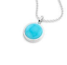 collier noe femme en argent avec cabochon turquoise