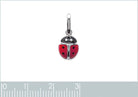 Pendentif coccinelle enfant en argent 925 rhodié