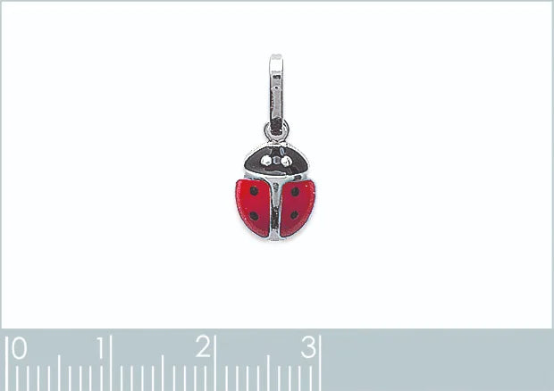 Pendentif coccinelle enfant en argent 925