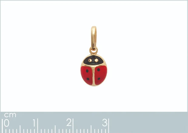 Pendentif coccinelle enfant en plaqué or