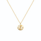 Pendentif médaille girafe enfant en plaqué or