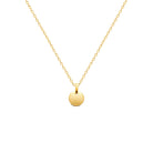 Pendentif médaille ronde lisse 10 mm enfant en plaqué or