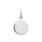 Pendentif médaille ronde lisse 9 mm enfant en argent 925