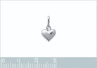 Pendentif petit cœur bombé enfant en argent 925