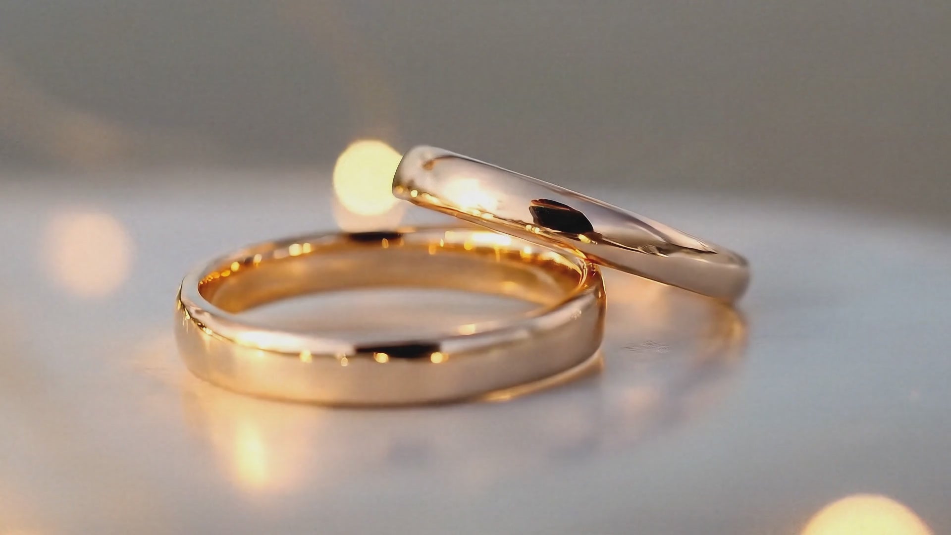Paire d'alliances Bajoia en Or 18 carats — collection disponible en Or blanc, jaune, rose et Argent 950