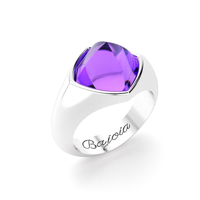 Bague Rio en argent et améthyste