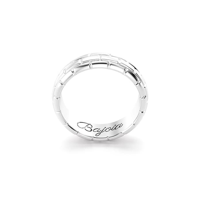 Bague Brick en or blanc