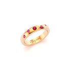 Bague Elisa or rose rubis