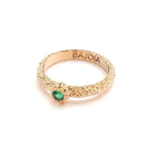  Bague santorin or rose et émeraude