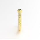 Bague santorin or jaune et émeraude