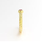  Bague santorin or jaune et rubis