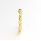  Bague santorin or jaune et saphir bleu