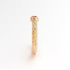  Bague santorin or rose et saphir rose